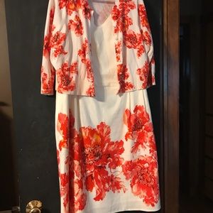 Lands End dress and sweater